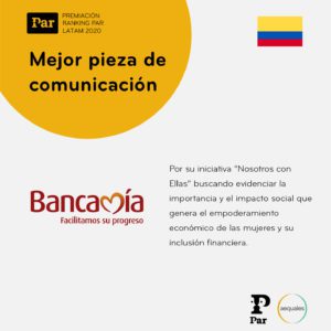 Mejor pieza de Comunicación Colombia
