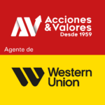Logo de western union y acciones y valores