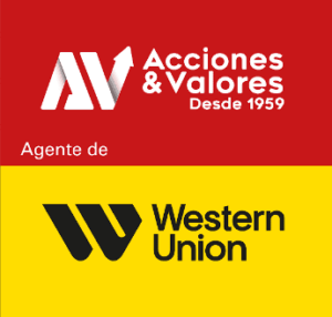 Logo de western union y acciones y valores