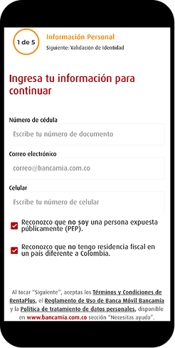 Formulario inicial